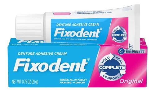 Fixodent Complete Original Crema Adhesiva Para Dentaduras,