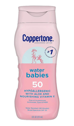 Protector Para Bebés Coppertone Spf 50 Water Babies