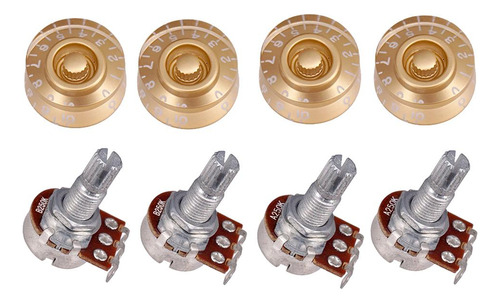 3 Conjunto De Perillas Para Guitarra - Eje Dividido 3 Piezas