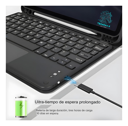 Funda Carcasa iPad Pro 11 M4 + Teclado Español Y Touchpad