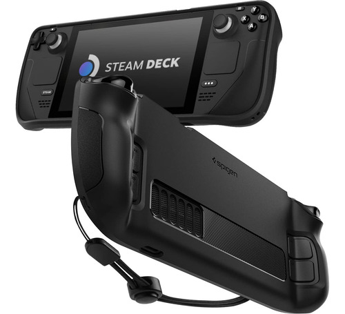 Funda Resistente Negra Mate Para Steam Deck Lcd Y Oled