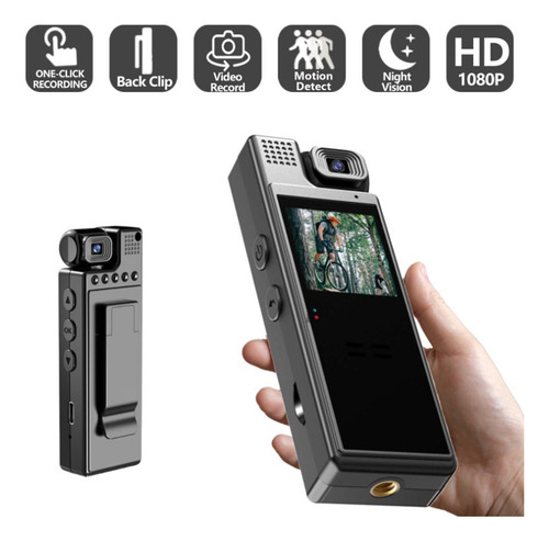 Body Cam Clip 1080p Hd Con Rotación De 180 Grados, Punto De