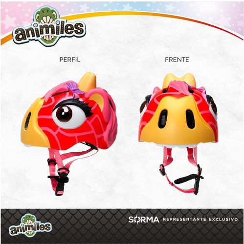 Imagen 4 de 10 de Casco Bici 3d Skate Patin Roller Niños Animiles
