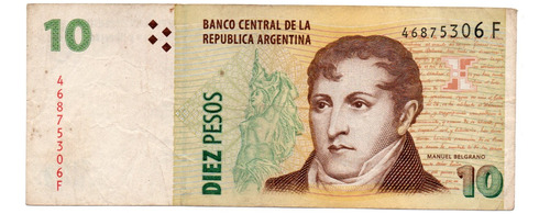 Billete 10 Pesos Convertibles Segundo Diseño Bottero 3417