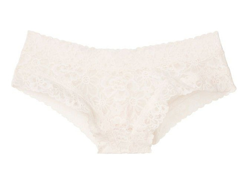 Victorias Secret - Bombacha Cheeky Encaje Crema Xl Grande