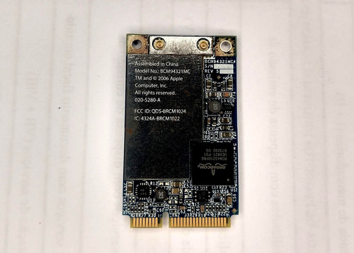 Imagem 2 de 2 de Placa Airport Extreme Wi-fi - iMac 20 A1224 Ano 2008