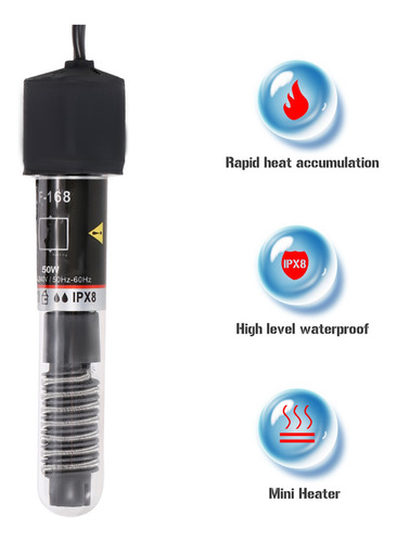 Aquecedor De Termostato Automático Mini Aquarium Submersível
