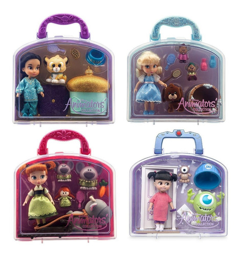 Disney Animators' Collection Mini Doll Playset - 4 Muñecas