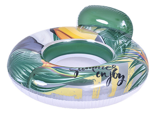 Asiento Inflable Diseño Palmera Sun Club Color Verde