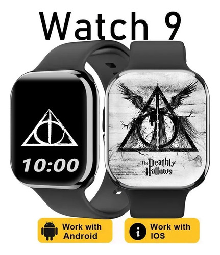 Watch9 Man Gps Para Apple Always Call Health Nfc Smartwatch
