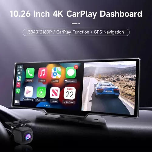 Pantalla con funciones CarPlay / Android Auto integradas para