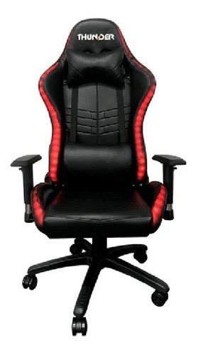 Silla Gamer Thunder Led Rgb Respaldo Alto Almohadillas