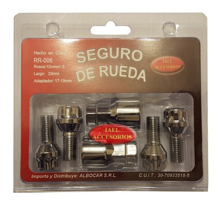 Imagen 2 de 12 de Seguro Rueda Antirobo 4 Bulones 6 Chevrolet Vectra 94/07