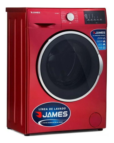 Lavarropas James Lr1008 Rojo 6kg 15 Programas Kirkor