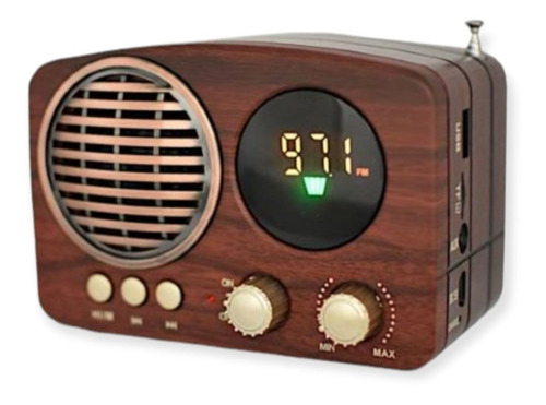 Radio Tipo Antiguo Con Usb-radio-bluetooth 616