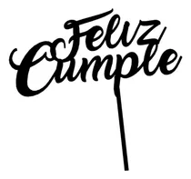 Comprar Cake Topper Adorno Torta - Feliz Cumple Varios Colores