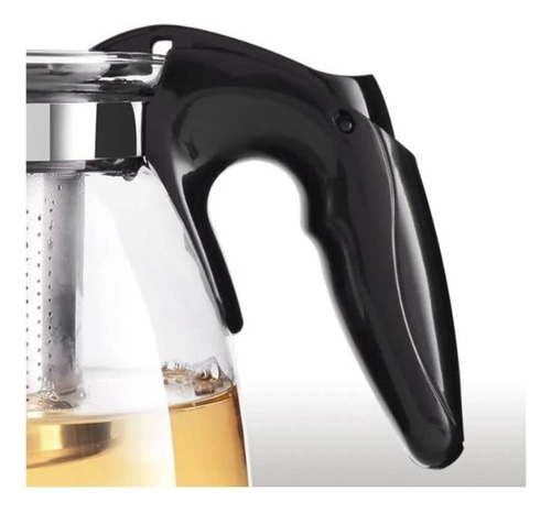 Chaleira De Vidro Bule Com Infusor Para Chá Cafe 950ml Inox