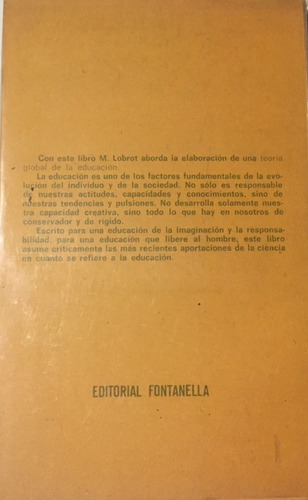 Libro Teoria De La Educacion Michel Lobrot