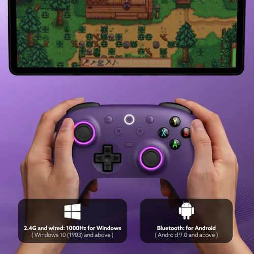 Joystick Inalámbrico 8bitdo Ultimate 2 Morado Tmr Pc Android