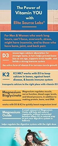 Suplemento De Vitamina K2 (mk7) Con D3 - Complejo Potente De