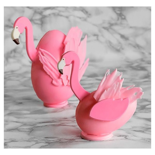 Imagen 6 de 8 de Set De 2 Moldes Placas - Flamencos De 10 Cm - Parpen