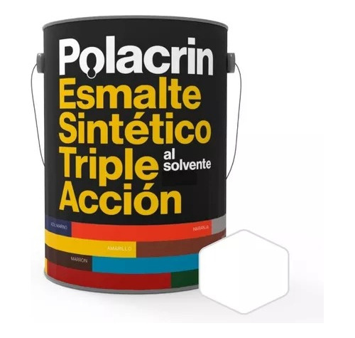 Esmalt Triple Accion Sintetico Antioxido Blanco Brillante 20