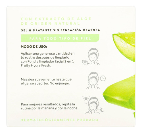 Gel Hidratante Ponds Fruity Hidra Fresh Aloe 50 Gr
