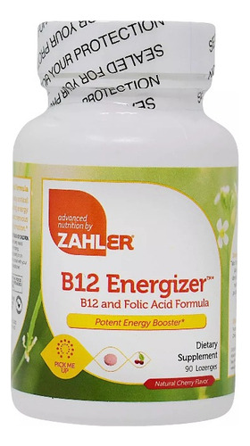 Zahler B12 Energizante 1000 Mcg Cereza - 90 Pastillas