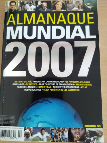 Almanaque Mundial 2007. Incluye Mapa Reversible. 