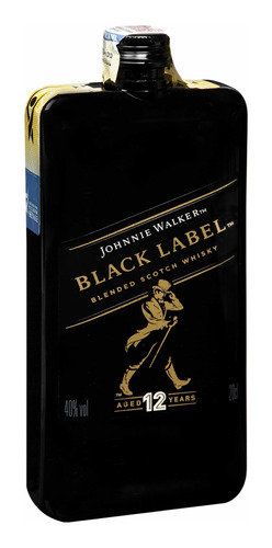 Whisky Johnnie Walker Black Label Pocket 200 Ml Negro