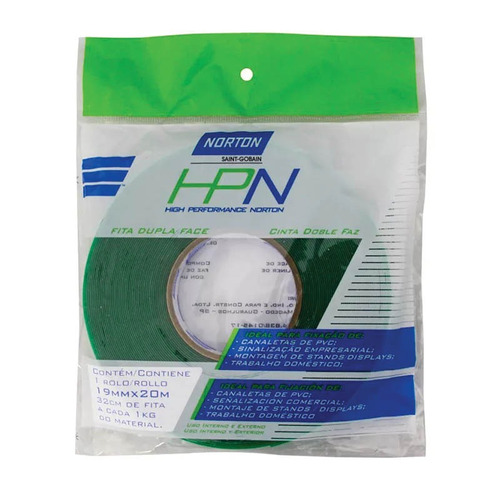 Fita Dupla Face Transparente Hpn 12mm X 3 Metros Norton