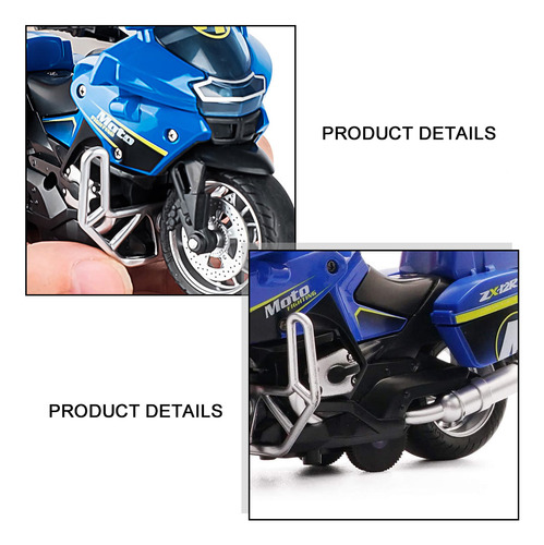Mini Motor De Juguete Con Tracción Retráctil Para Motociclet
