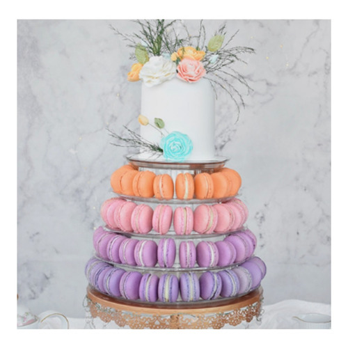 Imagen 6 de 8 de Soporte Exhibidor Torre Para Macarons Desmontable Parpen