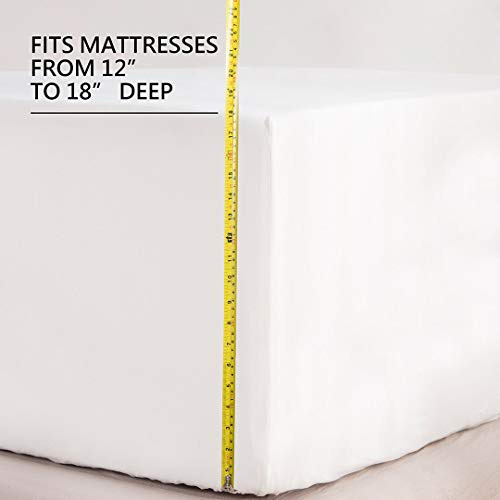 Full Size Sheets,2400 Thread Count Soft Deep Microfib...