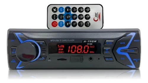 Radio Bluetooth Mp3 H-tech Fm Usb Aux Para Colocar No Carro