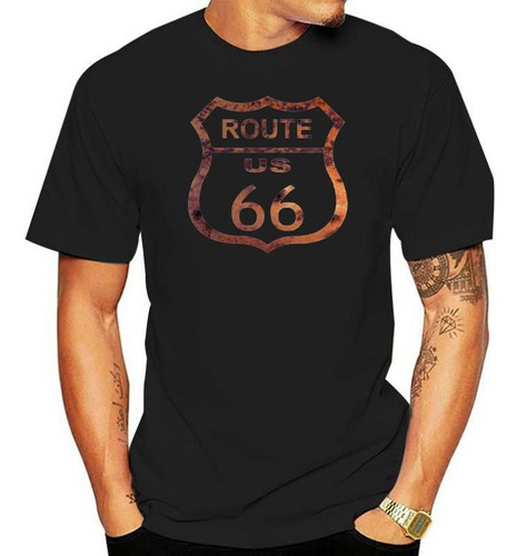 Playera Ruta 66 Us Highway Motorrad America Kult Rost