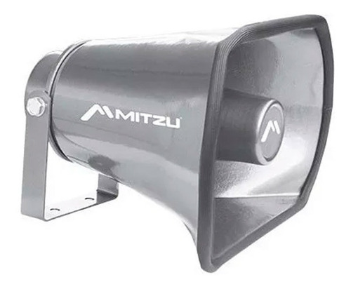 Imagen 1 de 6 de Trompeta Aluminio 35 W Parlante Perifoneo Alcance 1 Km Resis