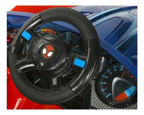 Carro Electrico 6v Infantil Spidey Spiderman. Luces Y Sonido Color Rojo Y Azul