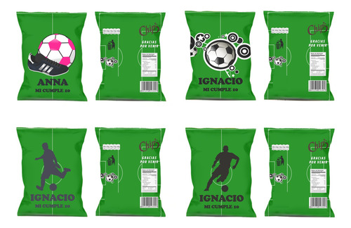 Chip Bag Kit Imprimible Bolsitas Boca Juniors Envioxemail