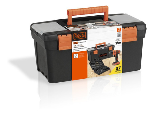 Imagen 3 de 8 de Taladro Destornillador 12v 34 Accs Black+decker Ld12ba-b3
