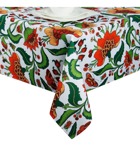 Mantel Impermeable A Prueba De Derrames Diseño Floral