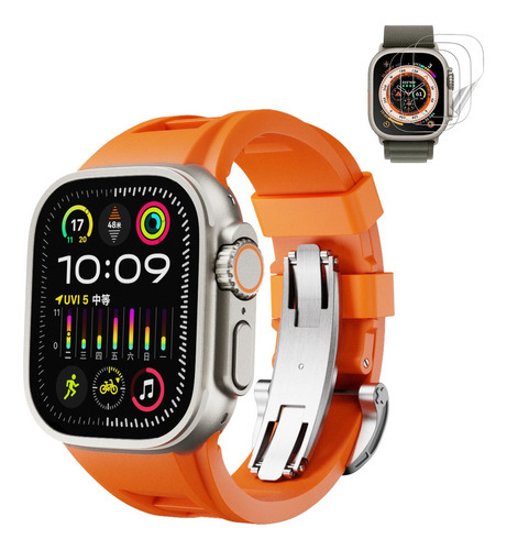 Correa + Tpu Mica Para Apple Watch Iwatch Ultra Se 9 8 7 6 5