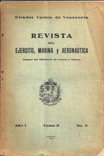 Revista Del Ejecito Marina Y Aeronautica Numero 9 Año 1932