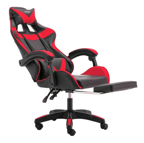 Silla Gamer Pc Escritorio Reclinable Con Apoya Brazos Y Pies