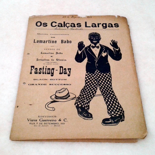 Partitura 1926 -  Os Calças Largas  - Lamartine Babo