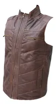 Comprar Chaleco Vaquero De Piel Para Caballero Chaleco Cuero Hombre