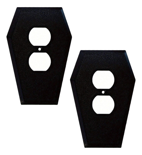 2pc Coffin Light Switch Cover Wall Plate Casket Outlet