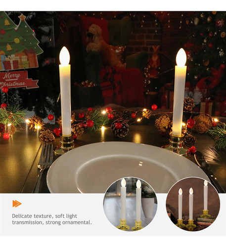 Lámpara De Vela Navideña Sin Llama, 6 Velas Led, Vela De Té,
