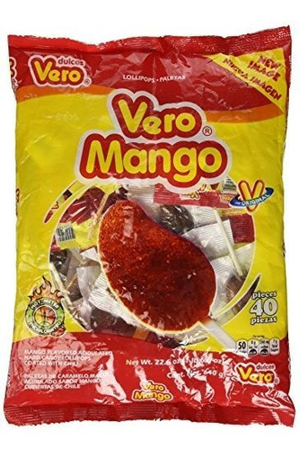 Vero Mango Con Chile - Pack De 40- (1 Lb. 6,6 Oz) (22,6 Oz).