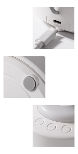 Mini Ventilador De Mesa Escritório Silencioso Portátil C/led